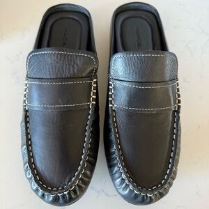 Vince Berkley Leather Driver Mules – Black – Size 6 (New, No Box)
